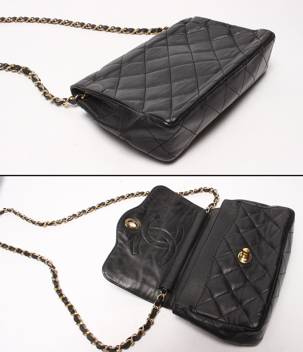 Chanel Chain Shoulder Bag Lambskin Quilted — view 8
