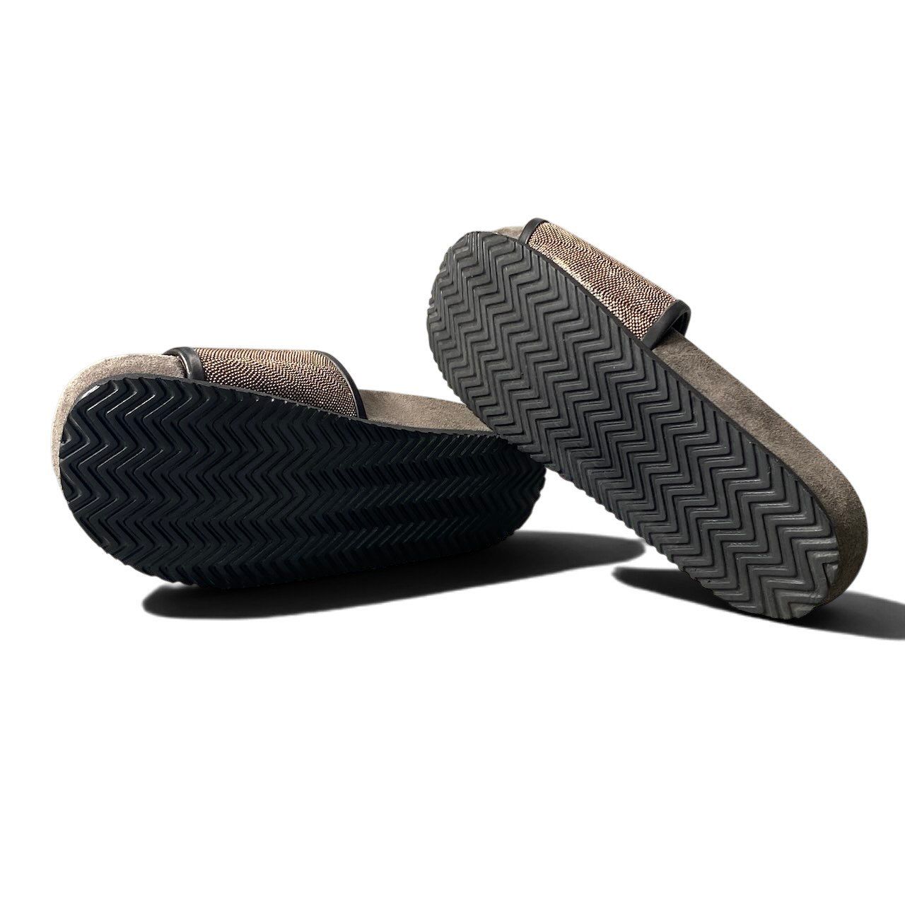 Brunello Cucinelli Precious Sandals Beads Brown — view 8