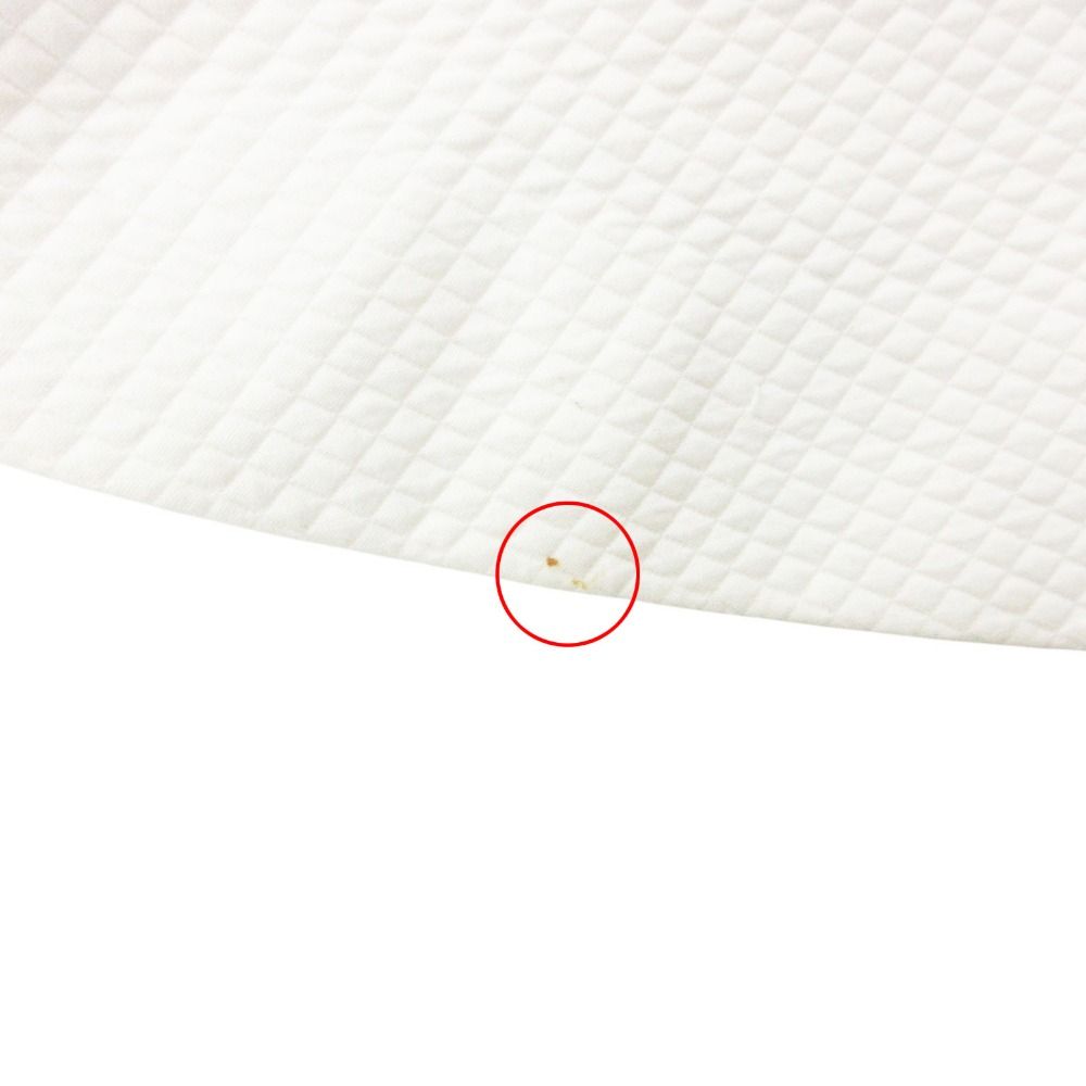 Dior Dress Waffle Fabric Pique Weave Short Sleeve Mini 100% Cotton White — view 8