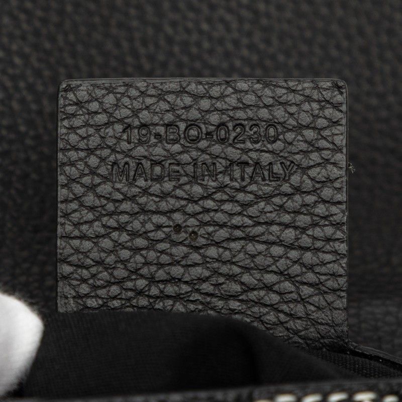Dior Shawn Stussy Saddle Crossbody Shoulder Bag Black Leather — view 8