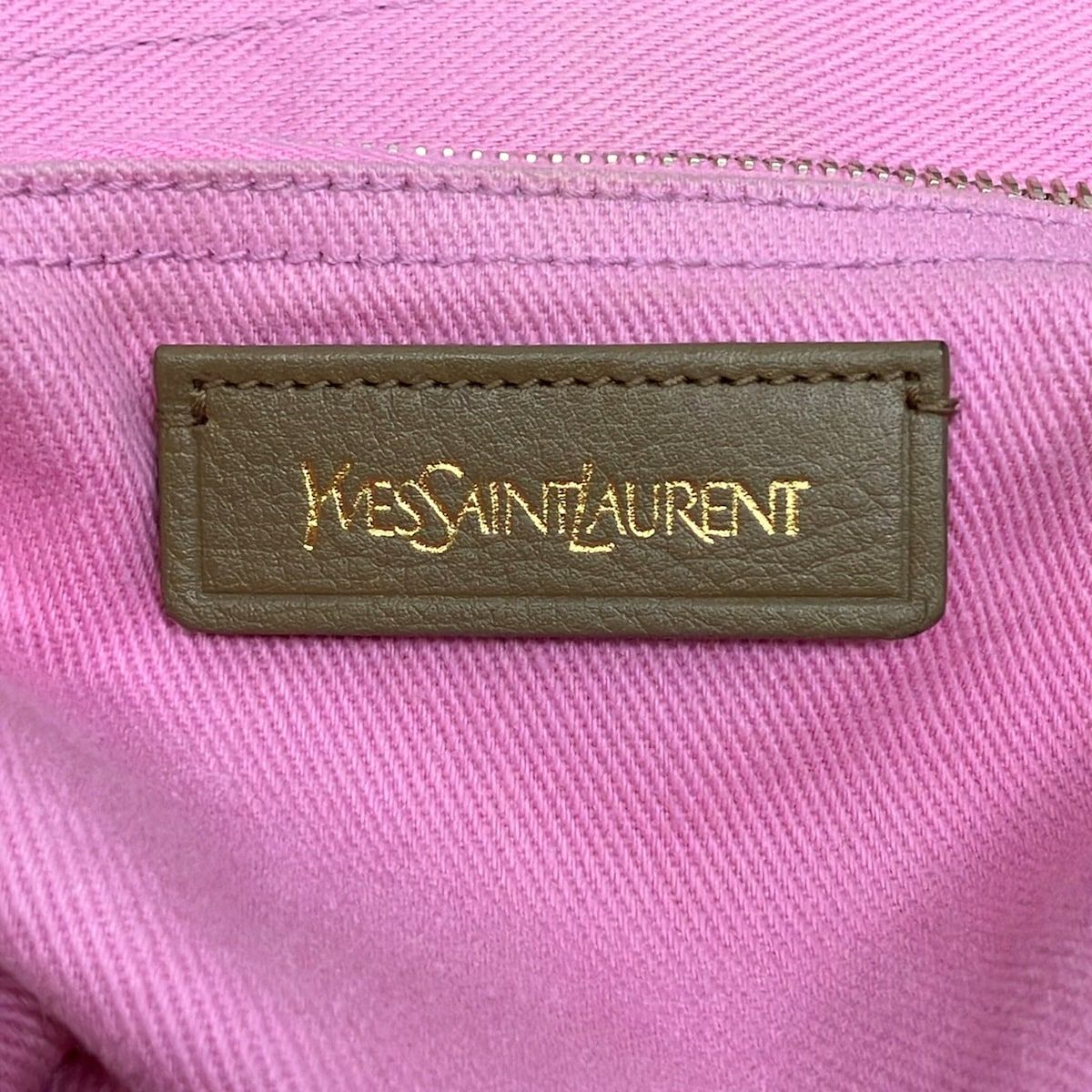 Saint Laurent Rive Gauche Handle Muse to Light Brown Leather Handbag — view 8