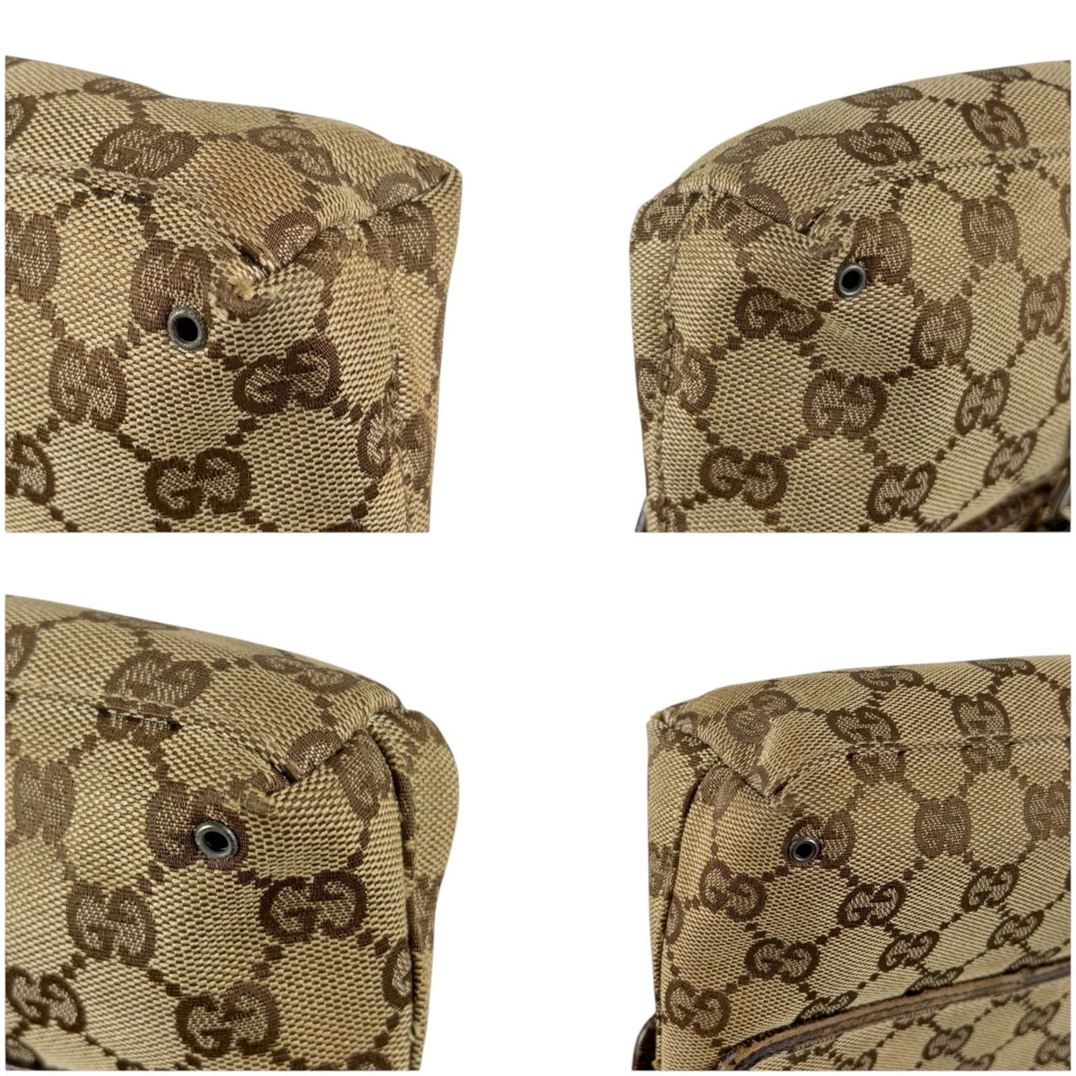 Gucci GG Canvas Cross Brown Shoulder Bag — view 8
