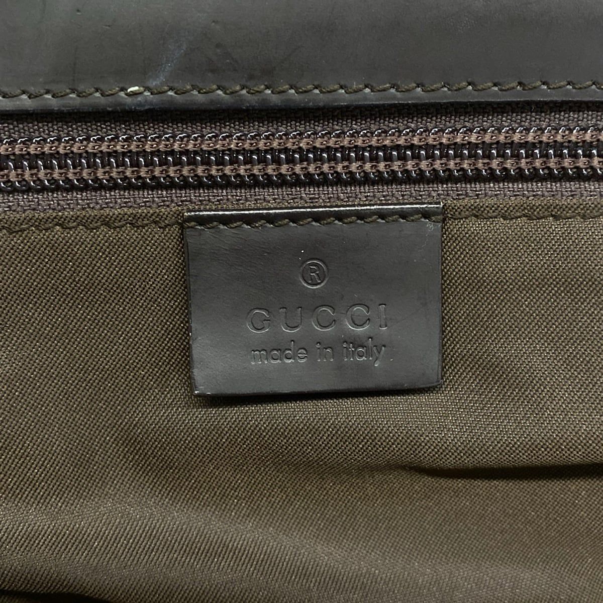 Gucci Boston Bag GG Pattern Dark Brown No Lock — view 8