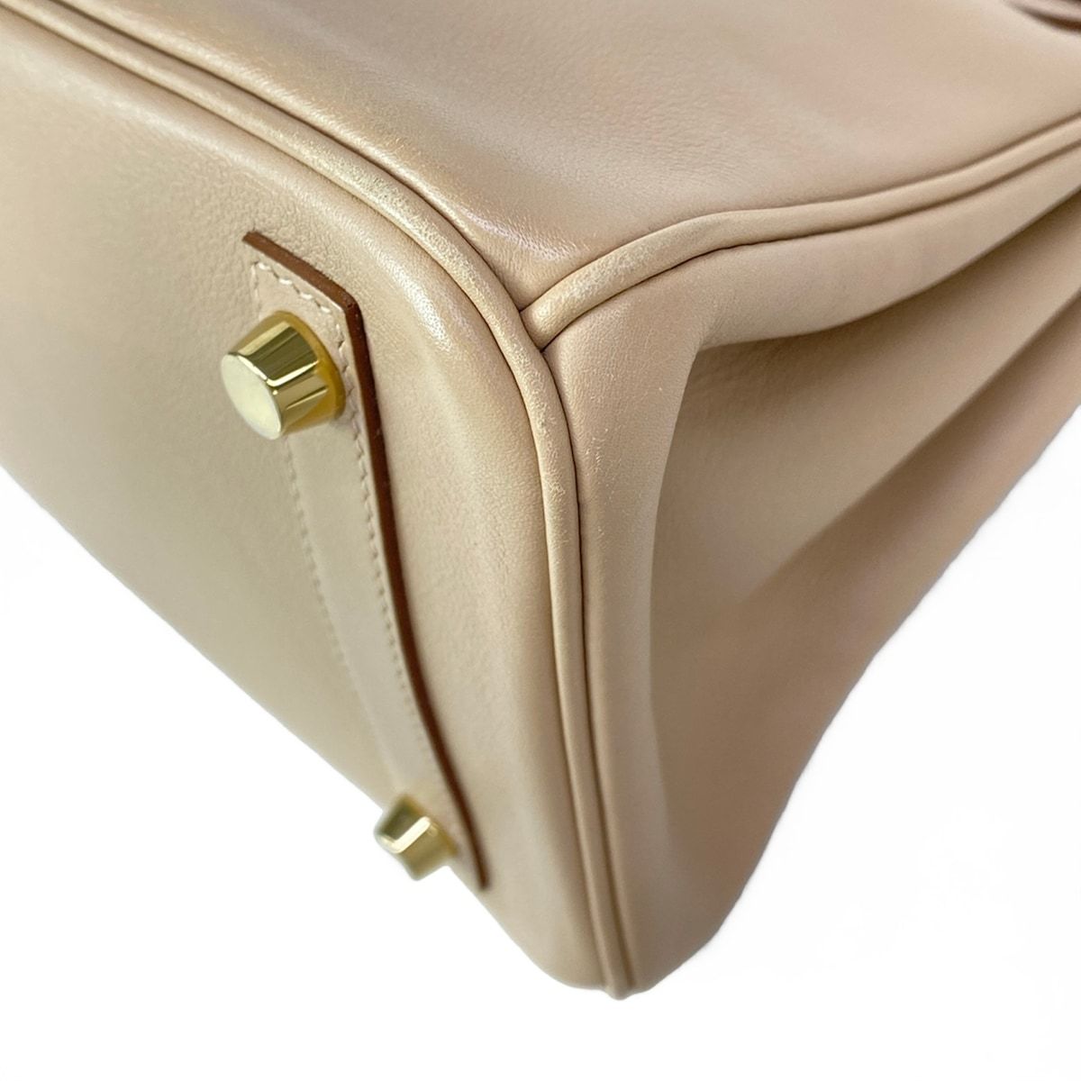 Hermes Birkin 25 Argil Gold Handbag — view 8
