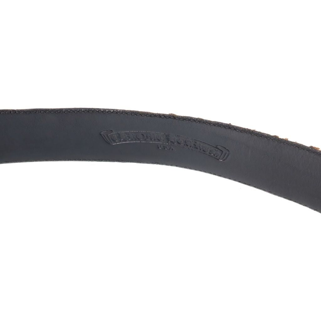 Chrome Hearts Blt Roller Double Pin Leather Belt — view 6