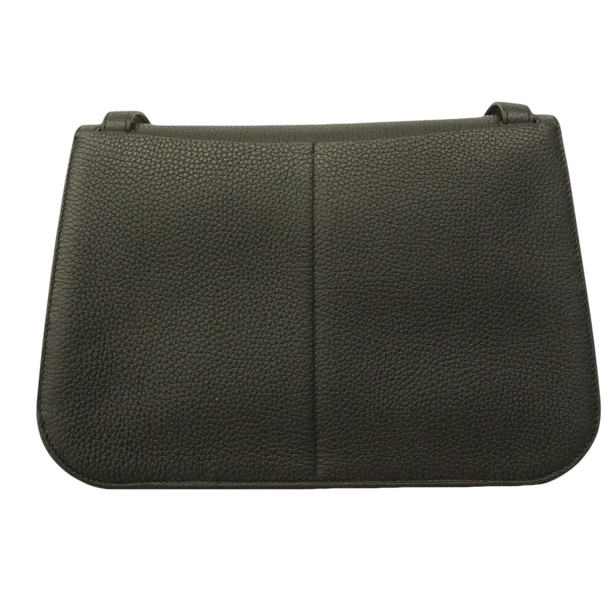 Hermes Handle Halzan 31 Taurillon Clemence Black Gold Shoulder Bag — view 8