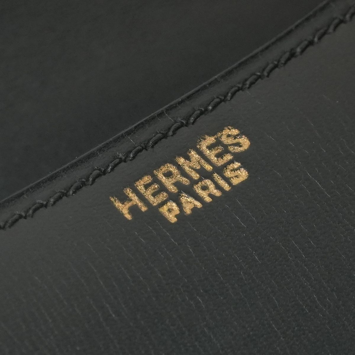 Hermes Constance 23 Shoulder Bag Box Calf Noir Black Silver — view 8