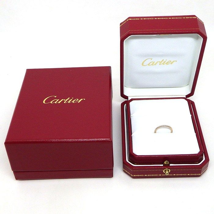 Cartier Ring Etain Cell Full Eternity Diamond 18K Pink Gold — view 7