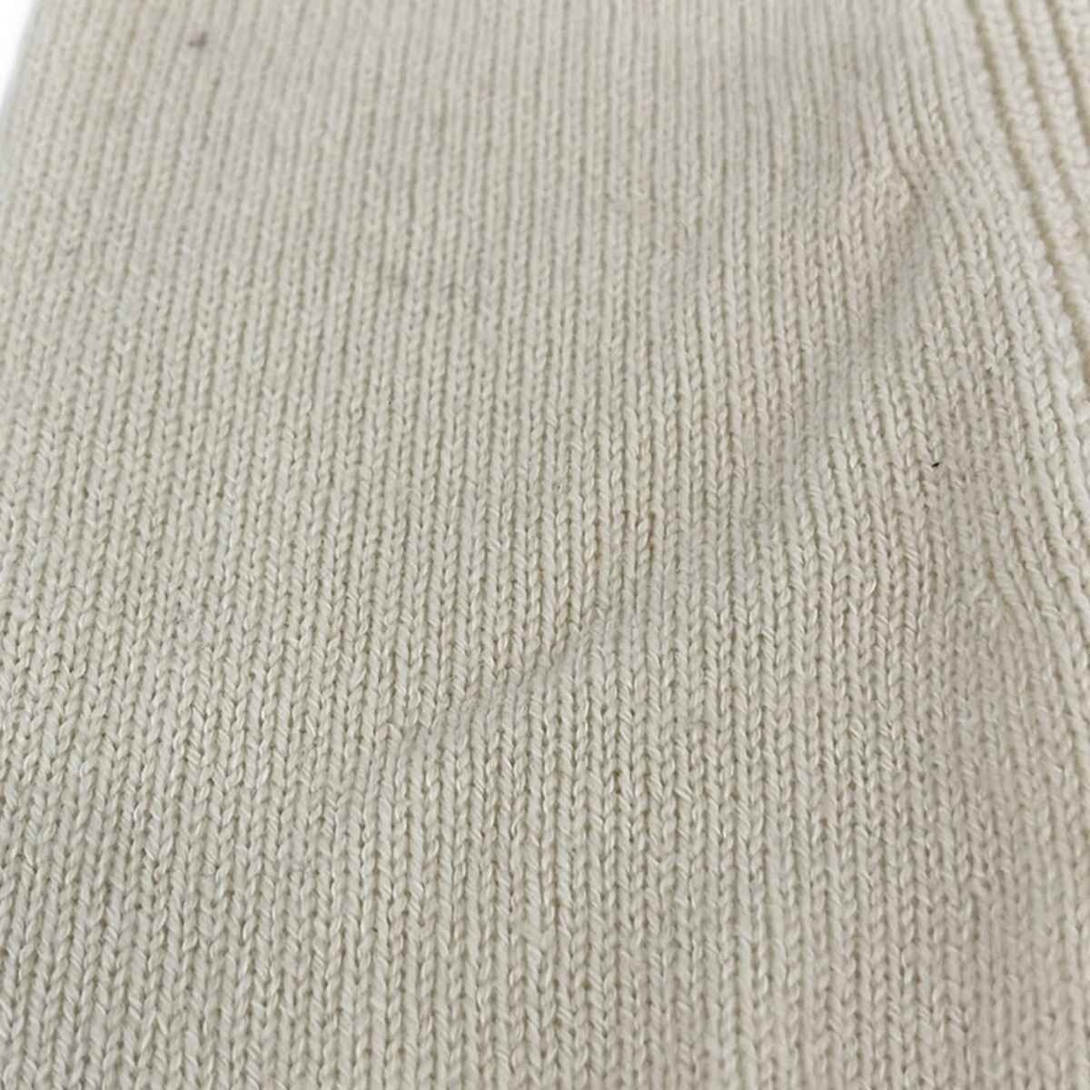 Hermes Short Sleeve Sweater S 3 D 1 Ivory Crew Neck Cashmere Mixed 34 — view 6