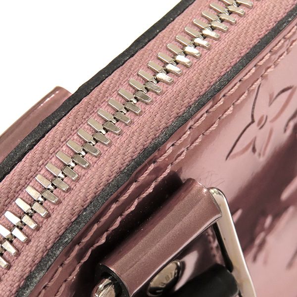 Louis Vuitton 2-Way Bag Alma BB Monogram Vernis Pink Black Silver Metallic — view 8