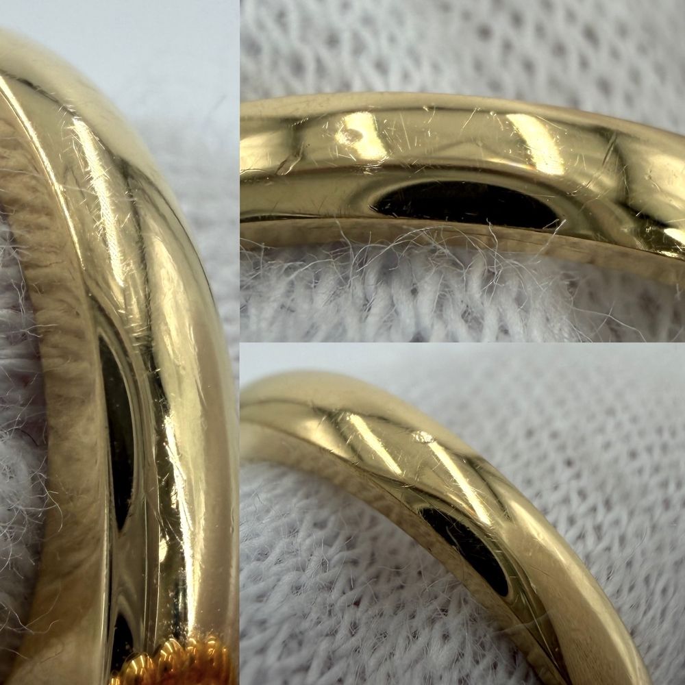 Van Cleef & Arpels Ring Vintage Alhambra 48 Gold Tiger Eye Brown — view 8