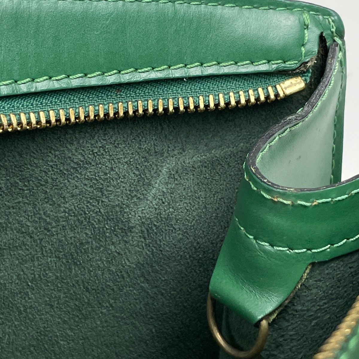 Louis Vuitton Saint Jacques Shopping Tote Shoulder Bag Epi Borneo Green — view 8