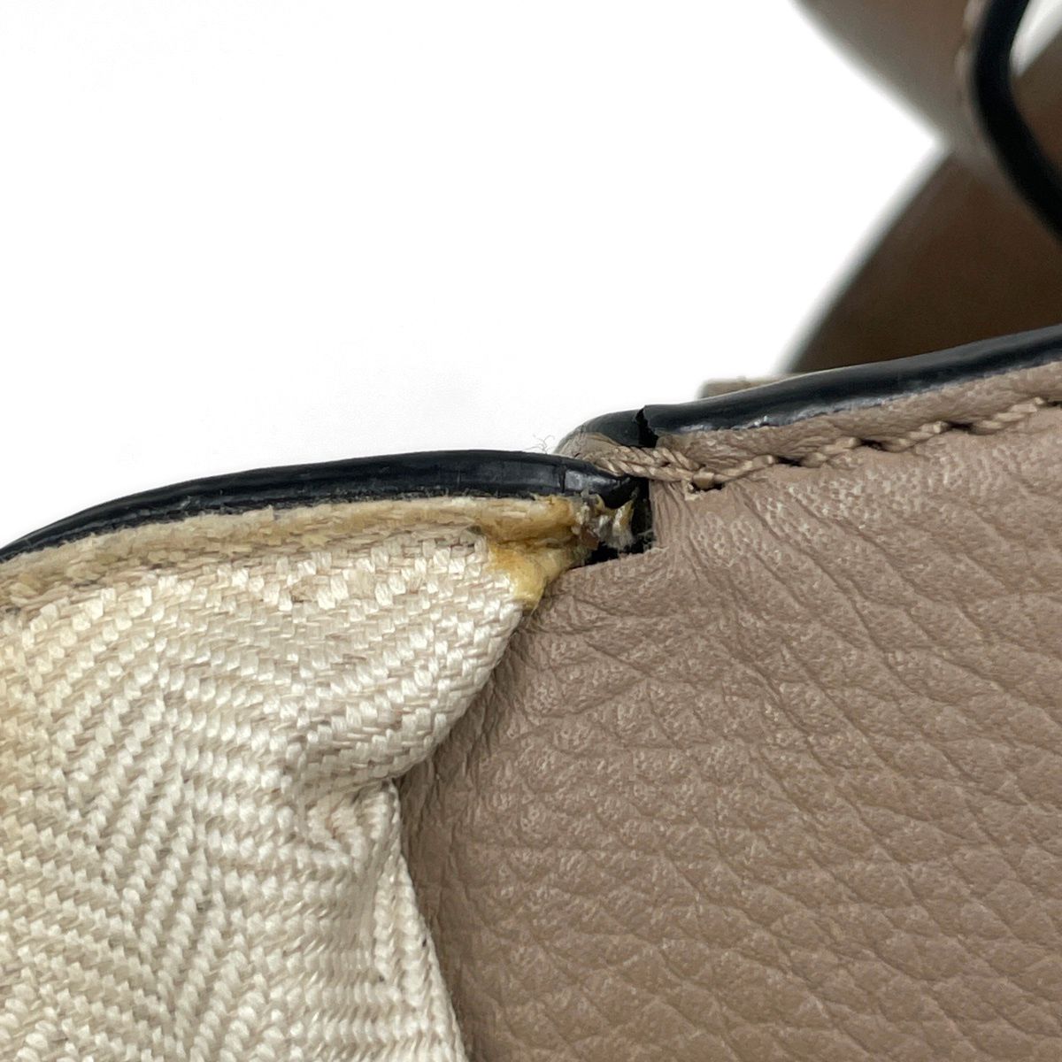 Loewe Handle Hammock Small 2-Way Shoulder Bag Anagram Leather Gray — view 8