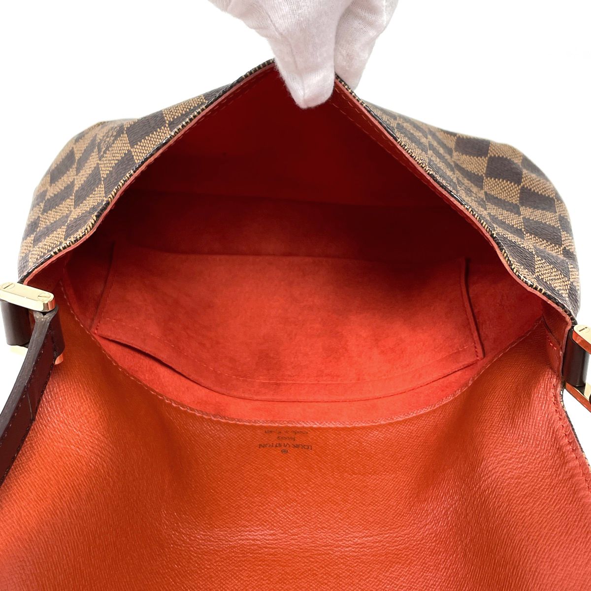 Louis Vuitton Musette Tango Shoulder Bag Short Damier Brown — view 8