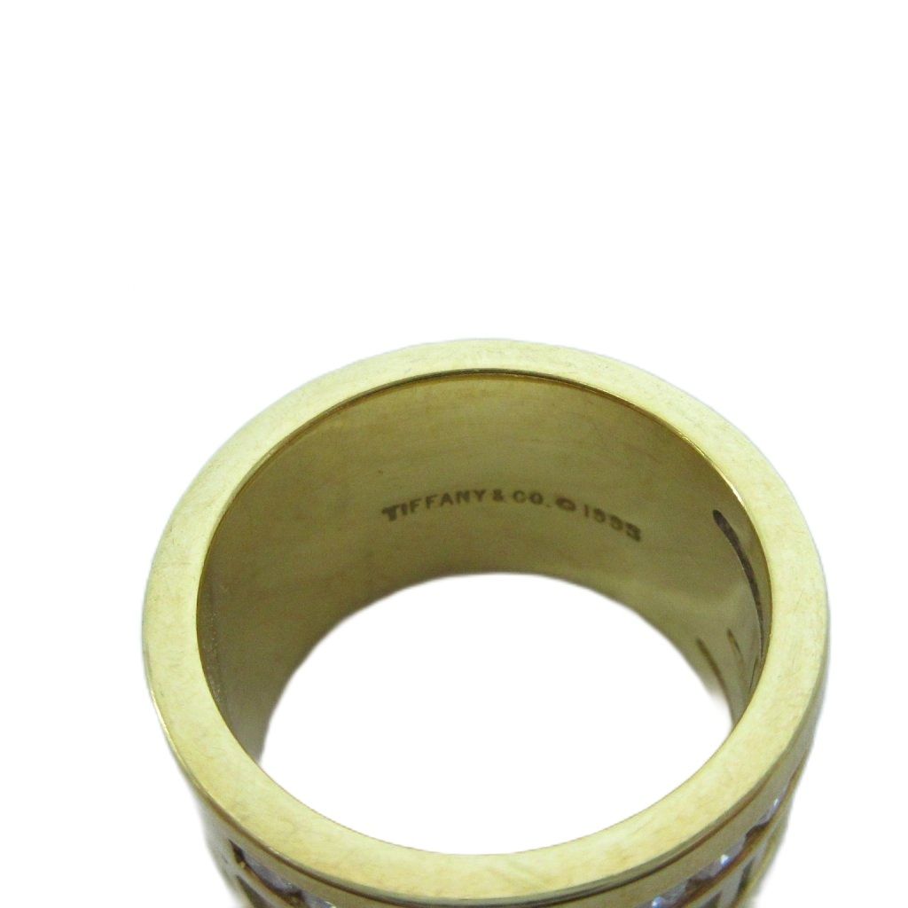 Tiffany & Co Atlas Wide Ring Diamond 18K Yellow Gold — view 6