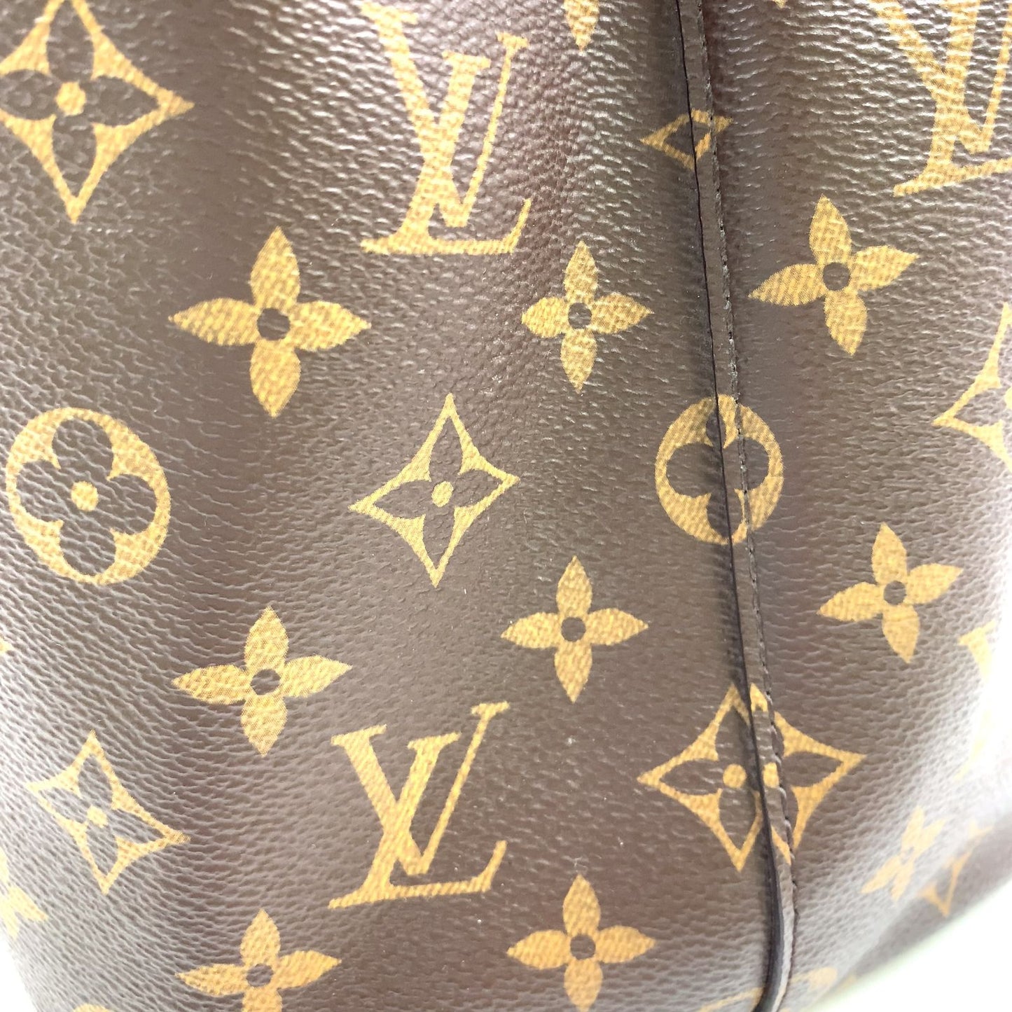Louis Vuitton Monogram Enabled Leather Brown Light Pink Shoulder Bag Gold — view 8