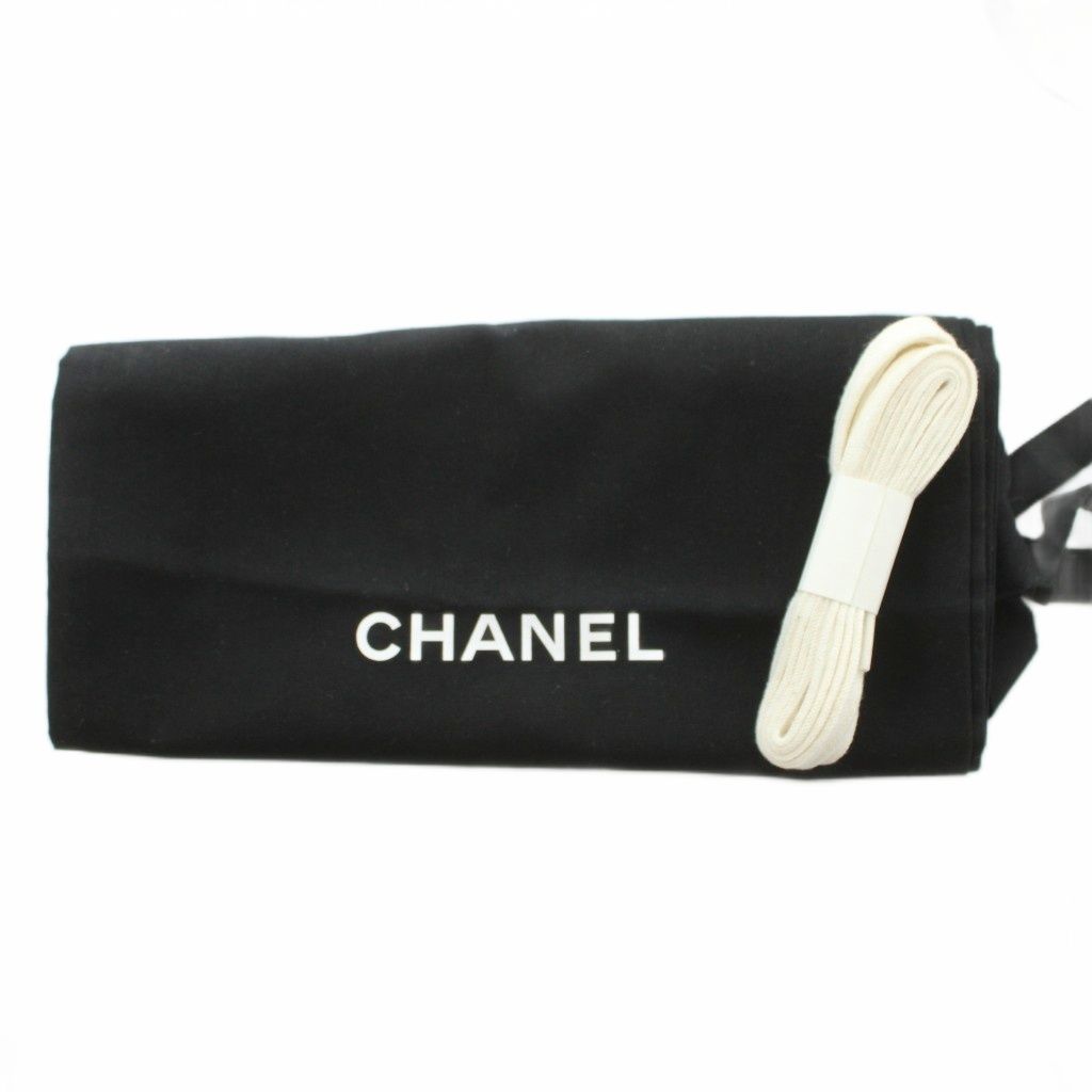 Chanel CC Logo Gradient Sneakers Low-Cut Thick Sole Beige — view 8