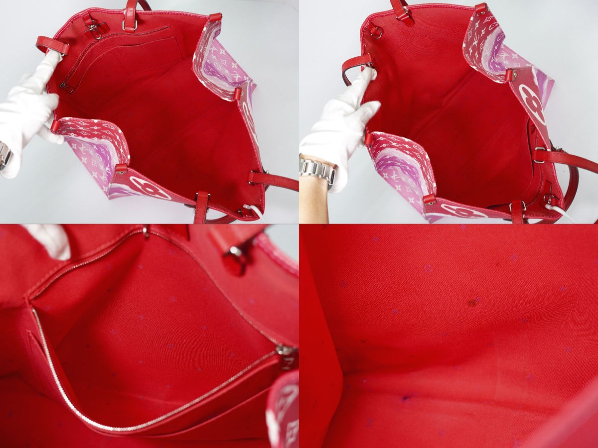 Louis Vuitton LV Escal On The Go GM Monogram Giant Shoulder Bag Tote Rouge — view 8