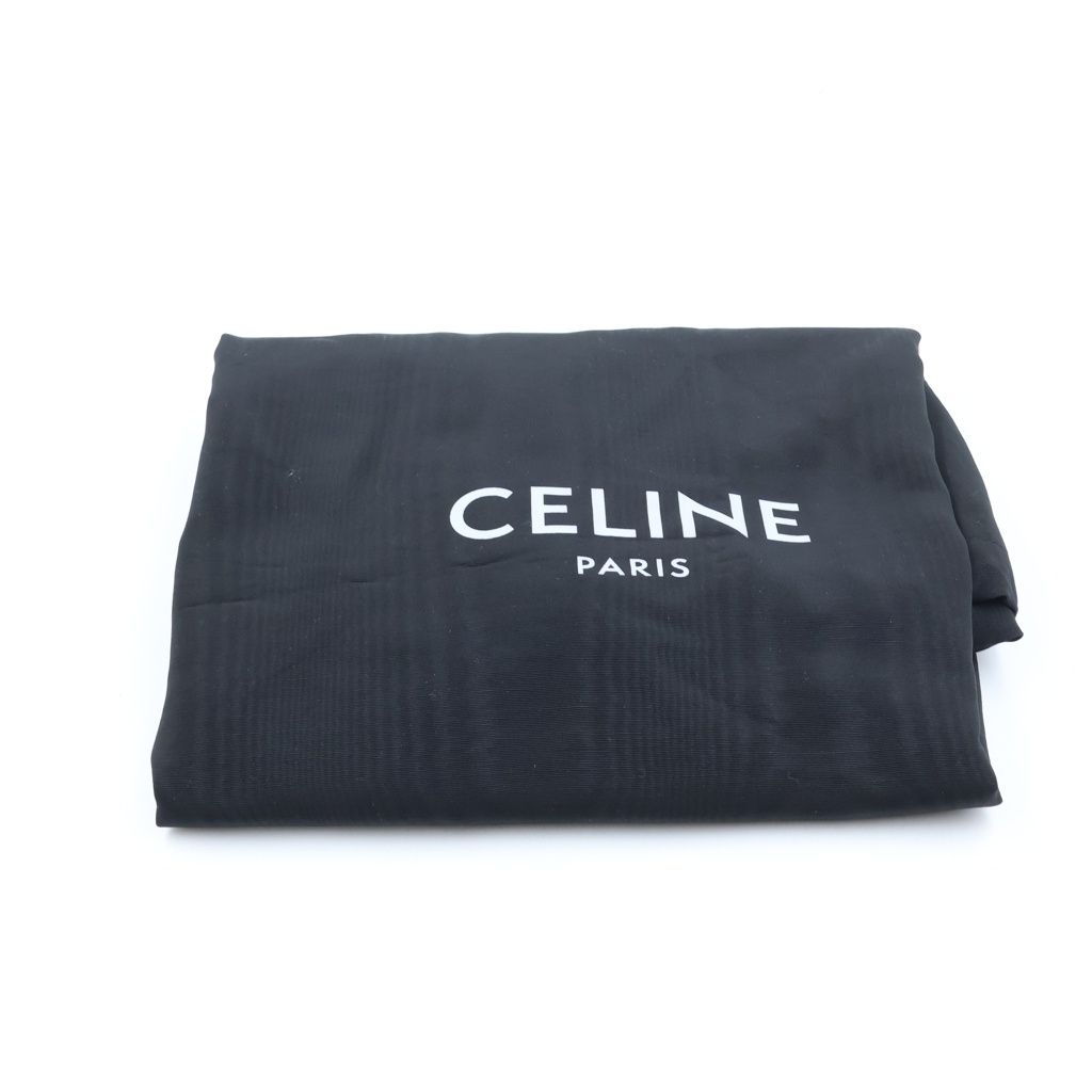 Celine Big Small Leather 2-Way Hand Shoulder Tote Bag Silver Black — view 8