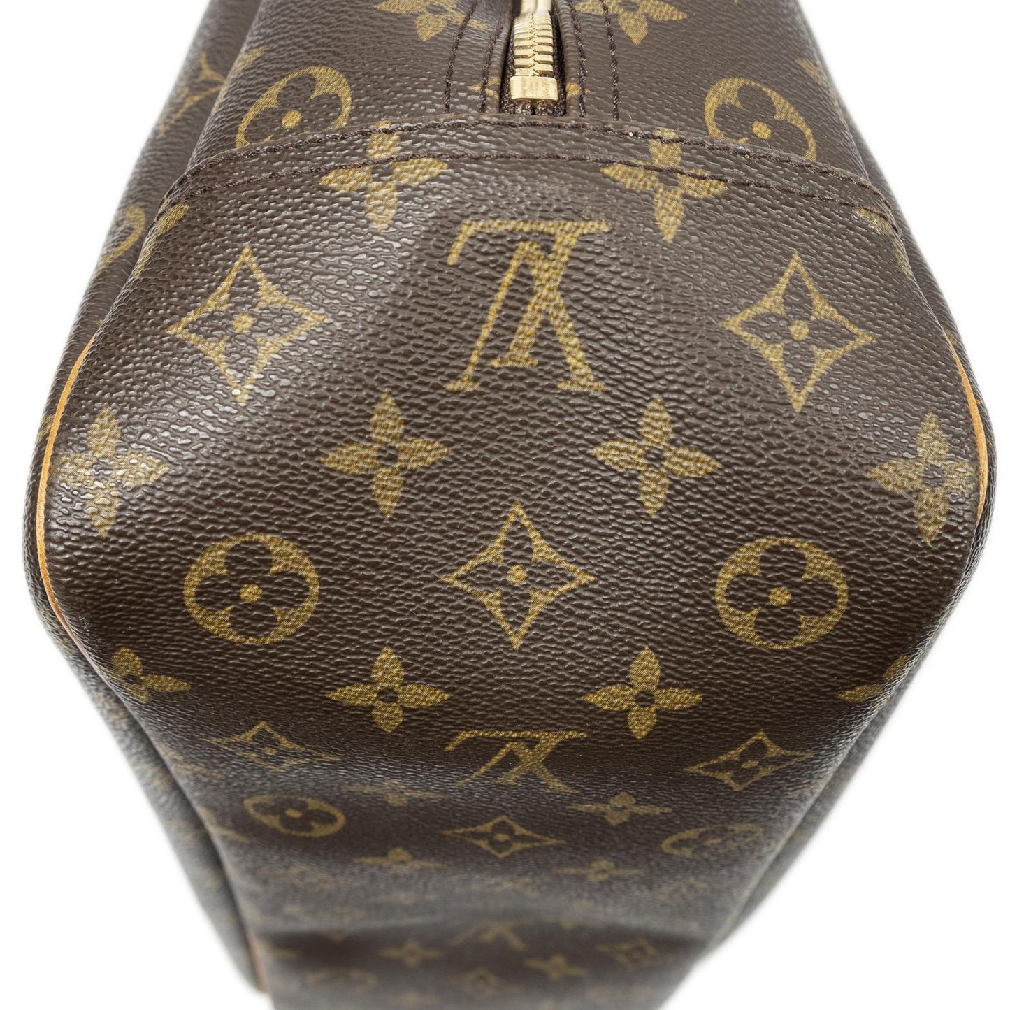 Louis Vuitton Deauville Brown Monogram Canvas Handbag — view 8