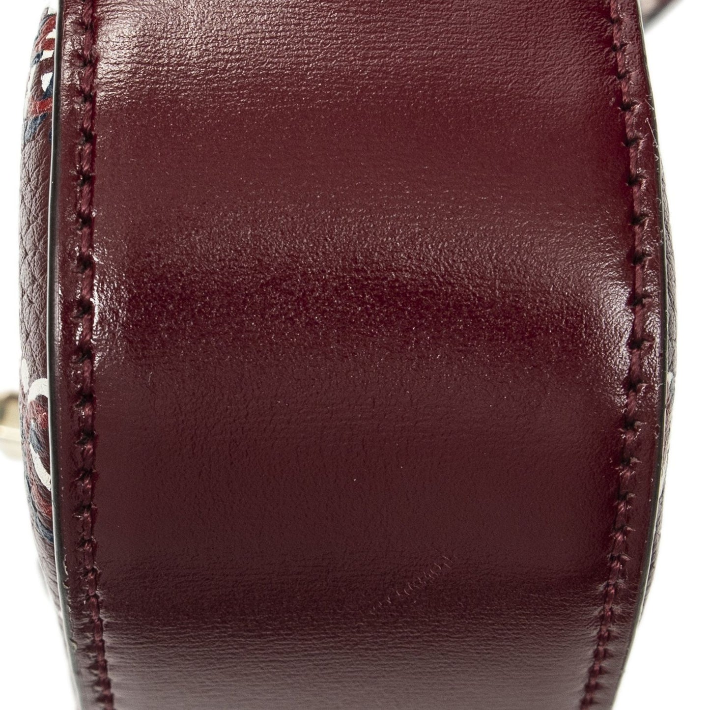 Gucci Mini Moon Side Hobo Burgundy Optical GG Printed Leathera — view 8
