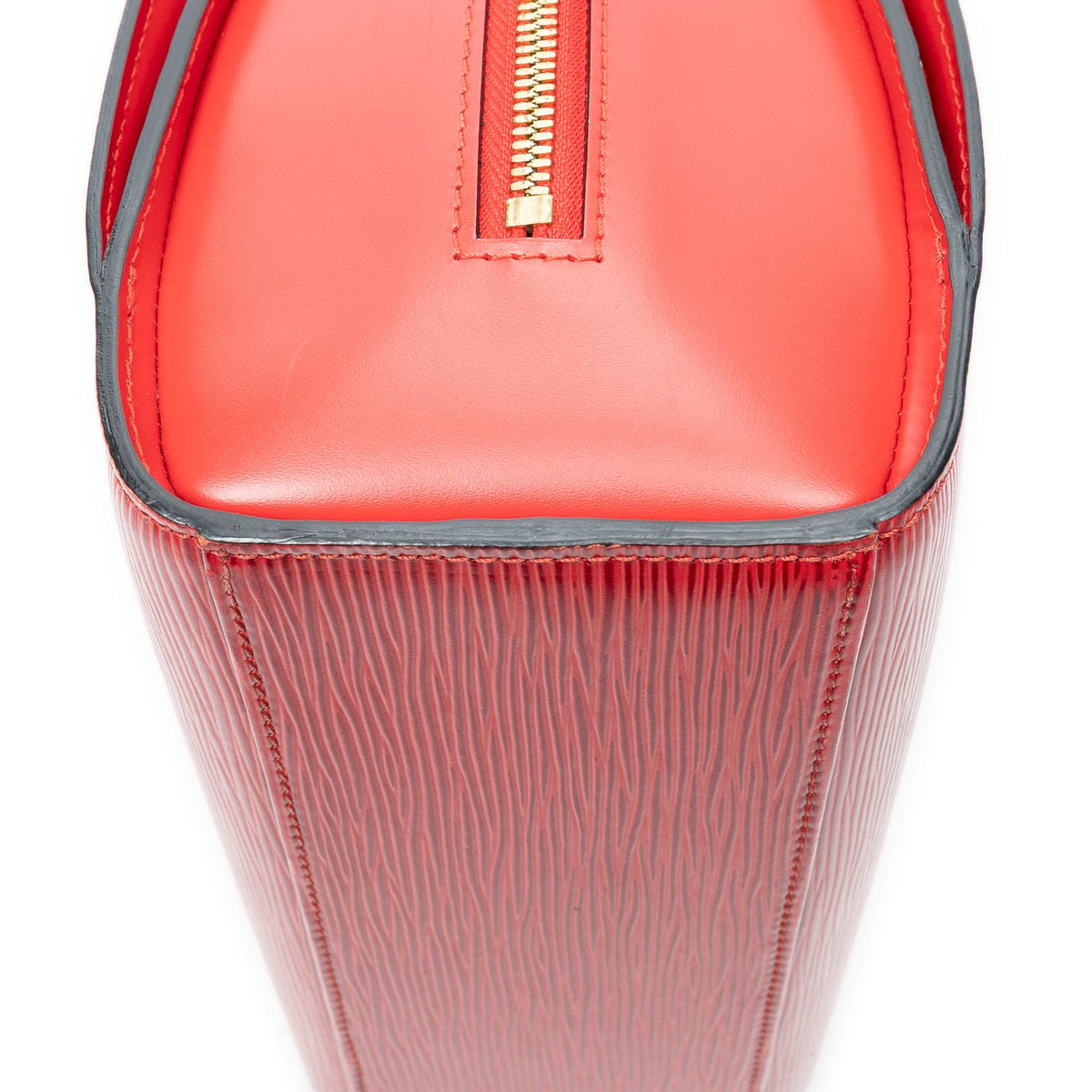 Louis Vuitton Pont Neuf Red Epi Handbag — view 8