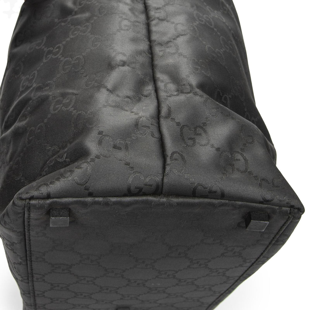 Gucci Large Zip Hobo Black GG Nylon Canvas — view 8
