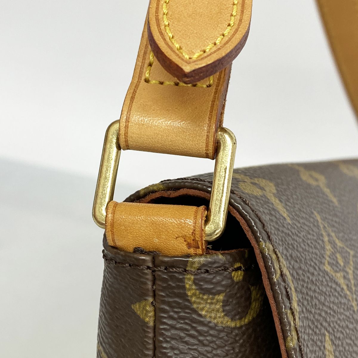 Louis Vuitton Shoulder Bag Monogram Musette Salsa Short Strap Brown — view 8