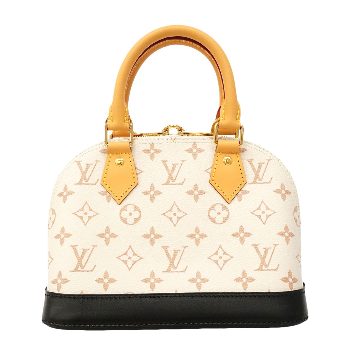 Louis Vuitton Handbag Monogram Dune Alma BB White Black 2-Way Bag — view 8
