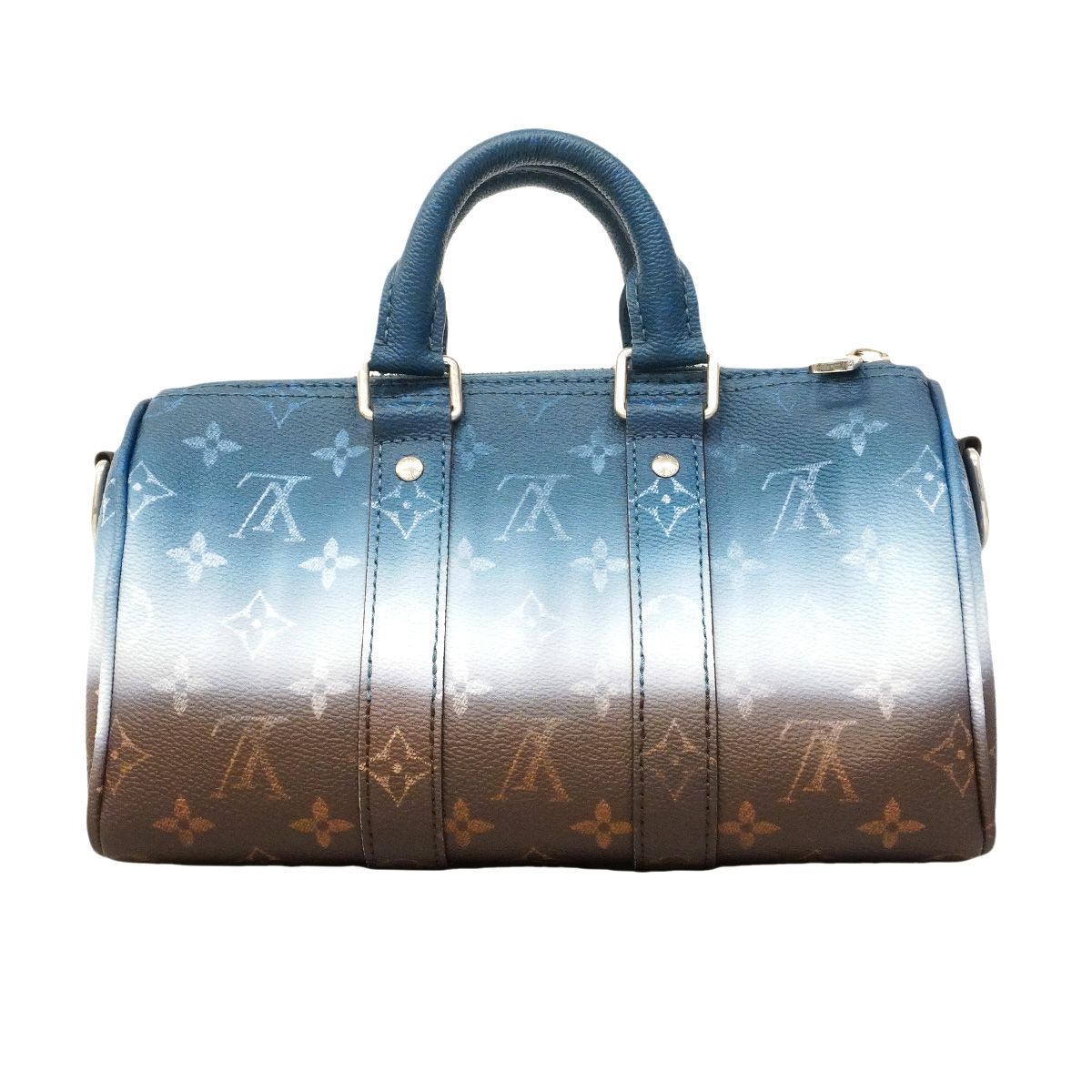 Louis Vuitton Handbag Monogram Pigment Keepall Bandouliere 25 Blue 2-Way Bag — view 8