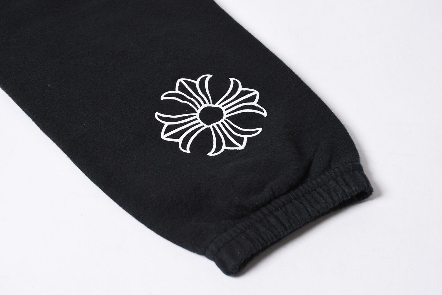 Chrome Hearts CH Plus Logo Print Sweatpants Black White S Jogger Pants — view 8