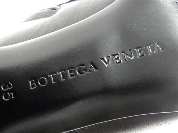 Bottega Veneta Intrecciato Leather Short Boots Shoes Black — view 6