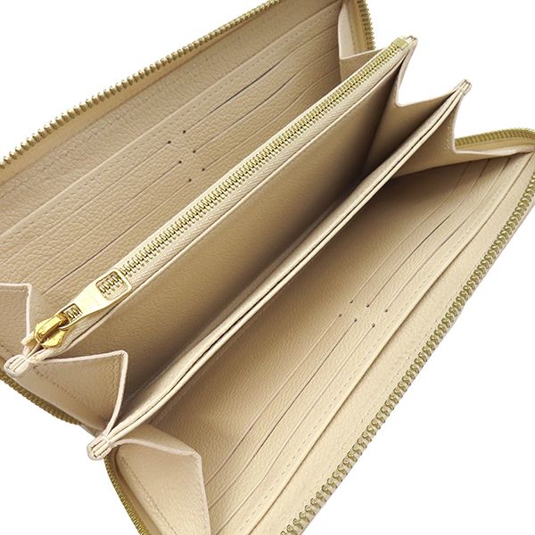 Louis Vuitton Wallet Zippy Monogram Empreinte Bicolor Leather Cream Rose — view 8