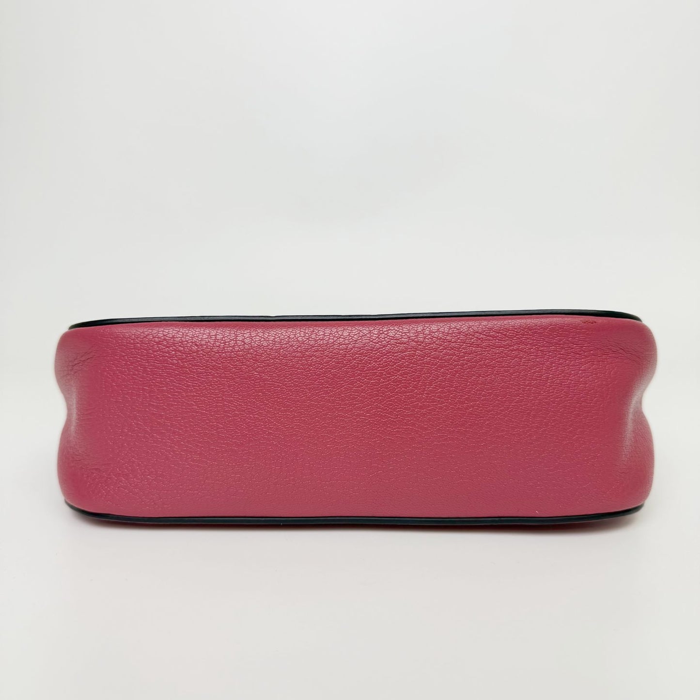Miu Miu Madras Leather Push Lock Shoulder Bag Pink Vintage — view 8