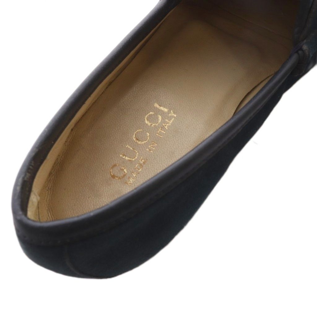 Gucci Pumps Suede Horsebit 38c Green Heels — view 8