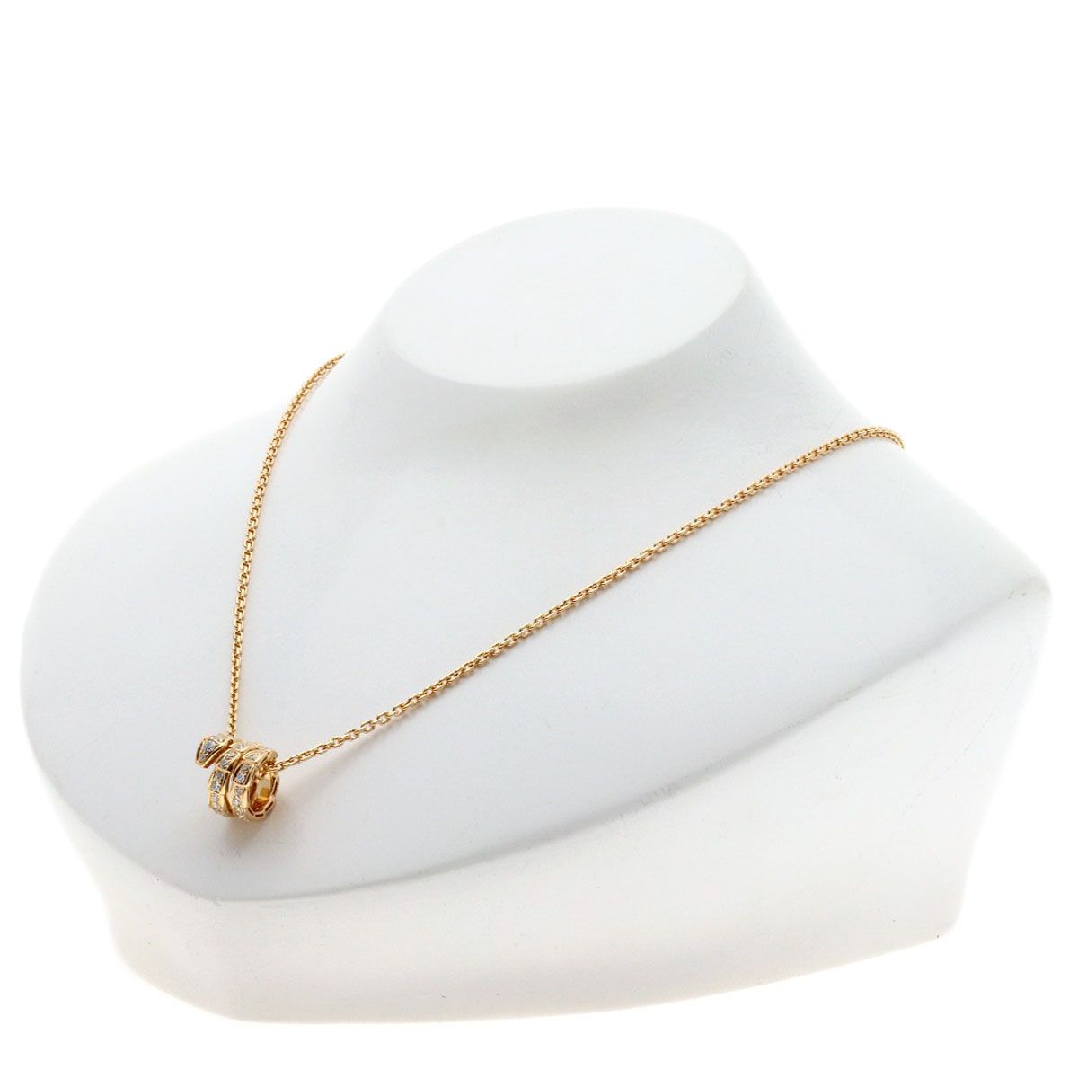 Bvlgari Serpenti Viper Diamond Necklace 18K Pink Gold — view 7
