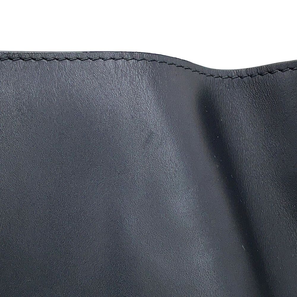 Dior Handbag C'est CD Embossed Calf Leather 2-Way Black — view 8