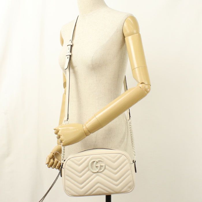 Gucci Small Camera Bag GG Marmont Crossbody Quilted Leather — view 7