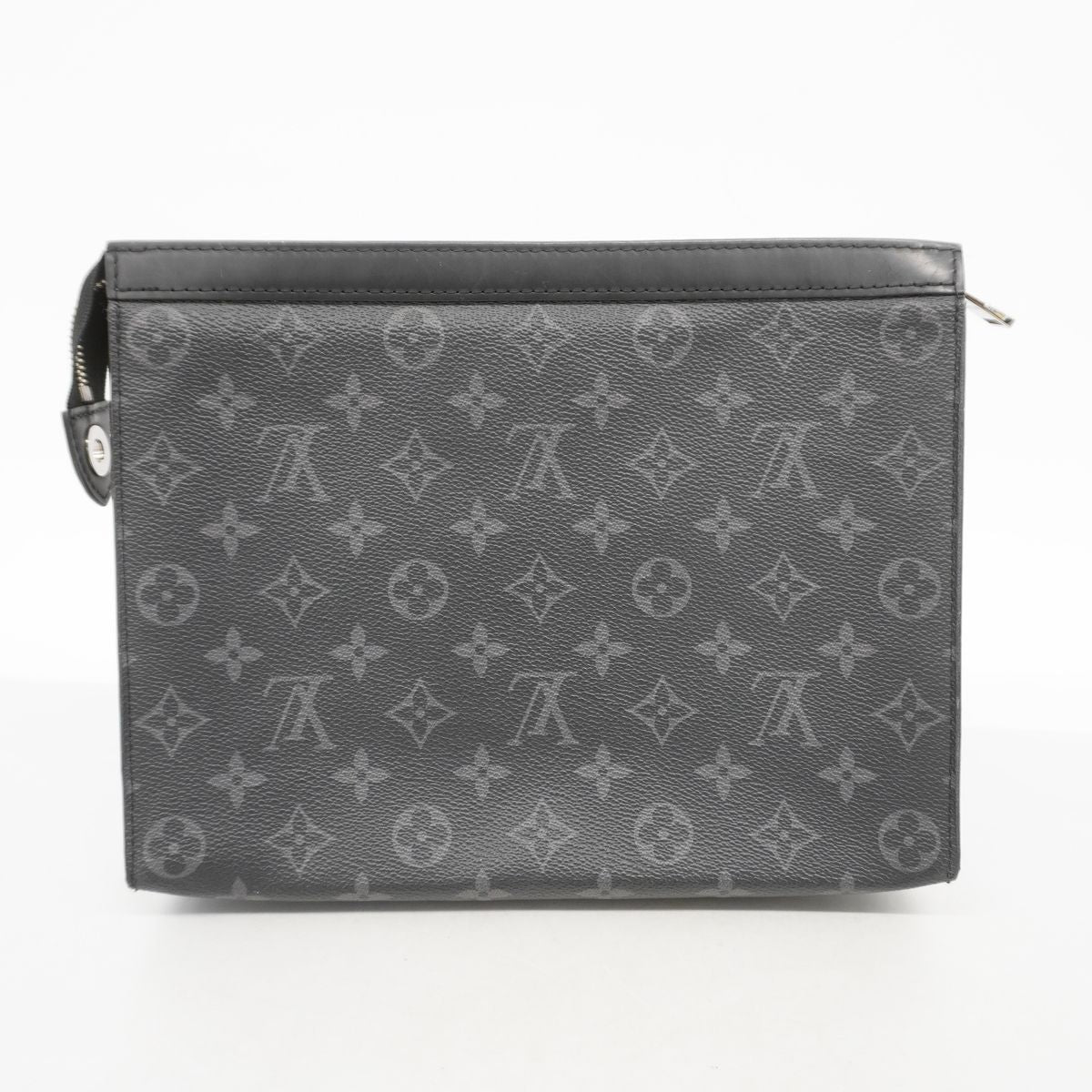 Louis Vuitton Clutch Monogram Eclipse Pochette Voyage MM Black — view 8