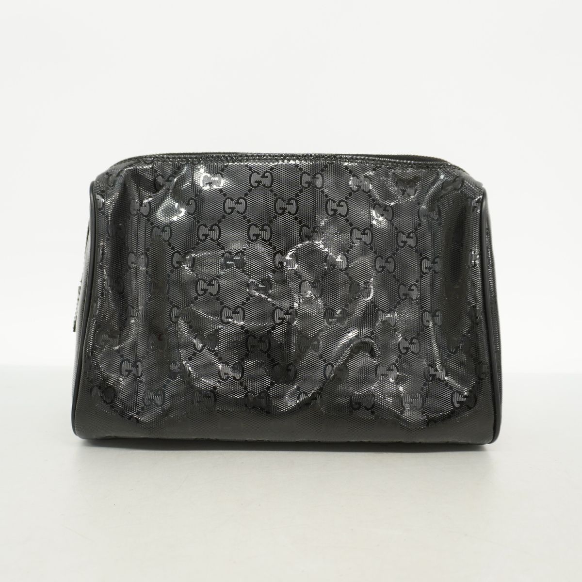 Gucci Pouch GG Supreme Black Silver — view 7