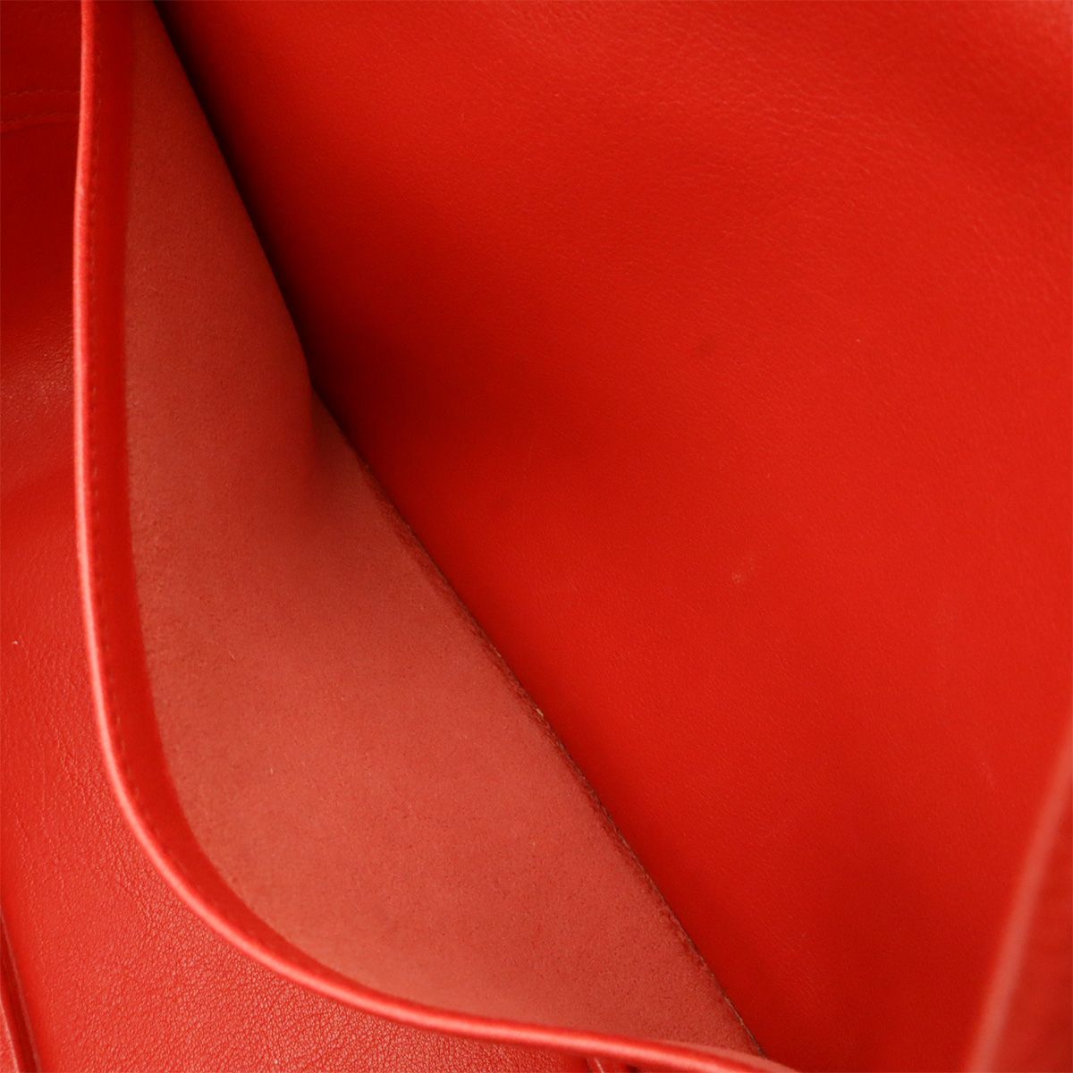 Hermes Plume 32 Tote Bag Courchevel Leather Rouge Vif Red Gold — view 8