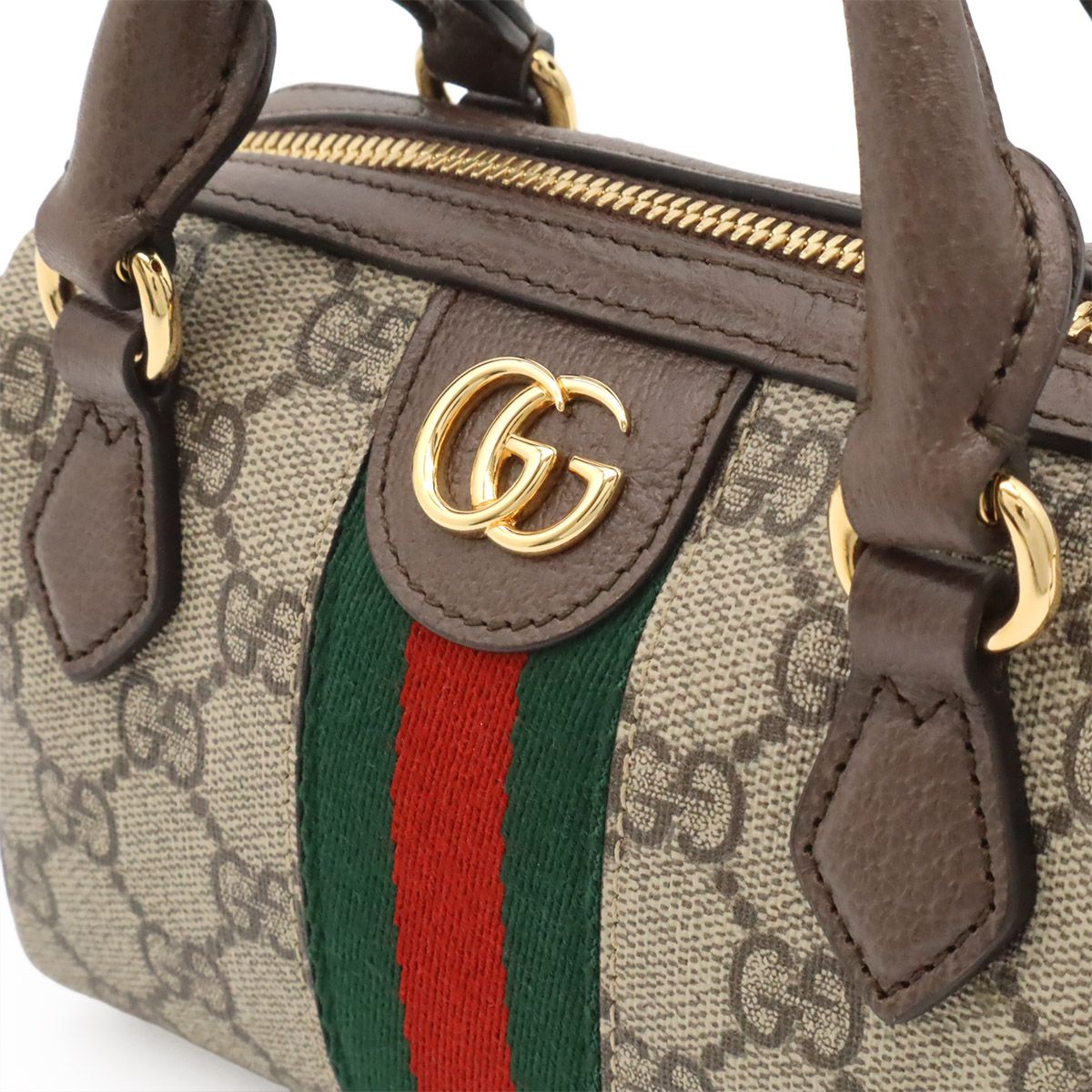Gucci Ophidia GG Supreme Super Mini Bag Mini 2-Way Beige — view 8