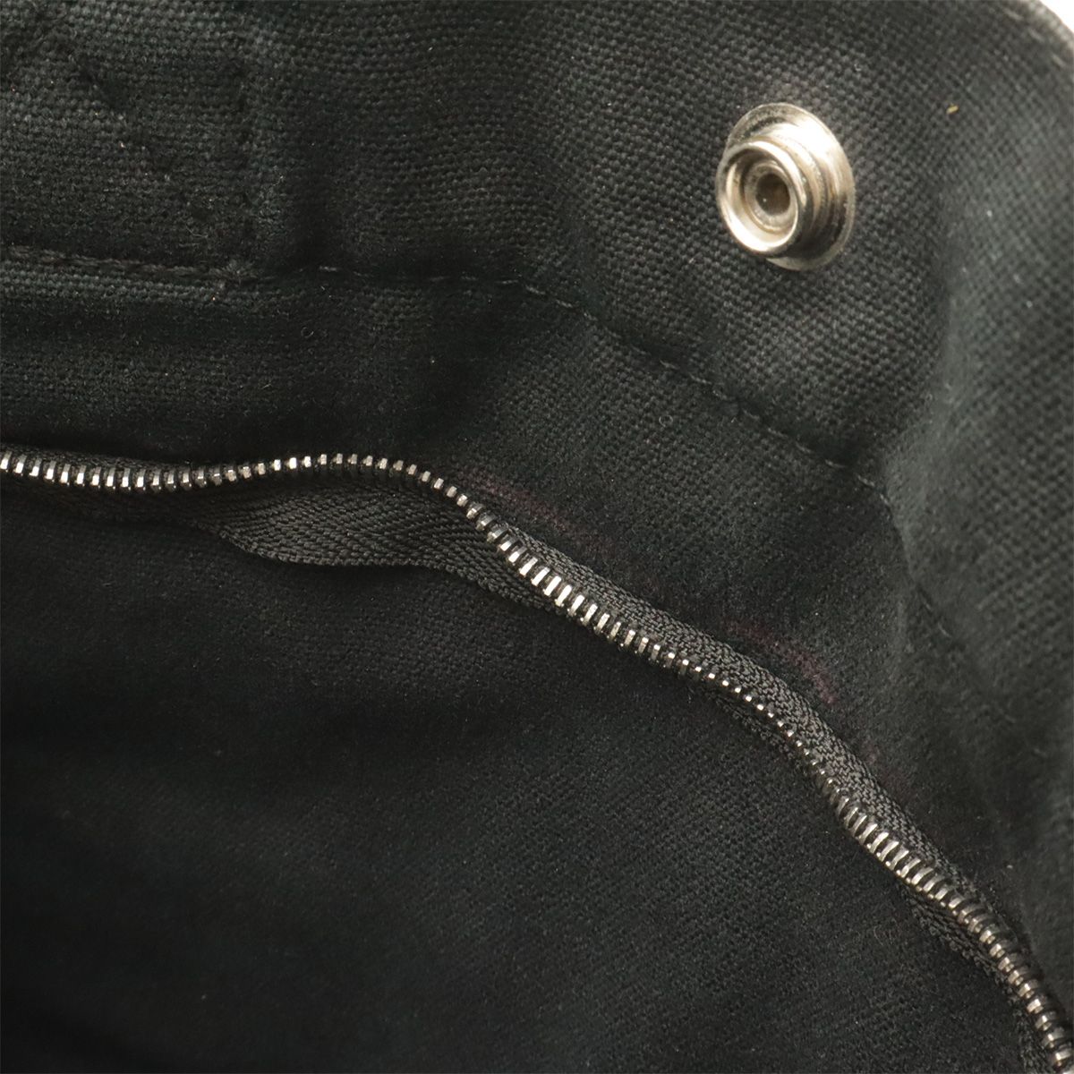 Hermes Fourre Tout MM Tote Bag Canvas Black Gray Silver — view 8