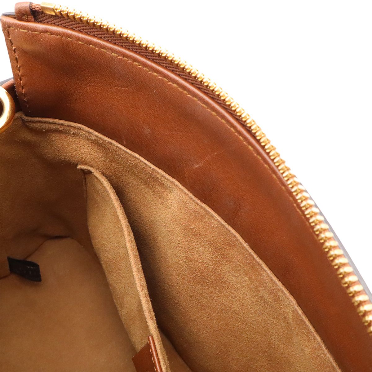 Gucci GG Supreme Mini Bag 2-Way Crossbody Leather Beige Brown Gold — view 8