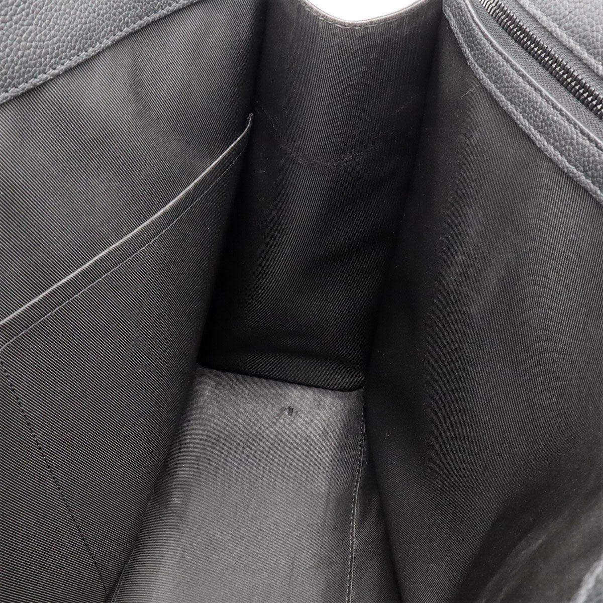 Louis Vuitton LV Aerogram Tote Shoulder Bag Leather Noir Black — view 8