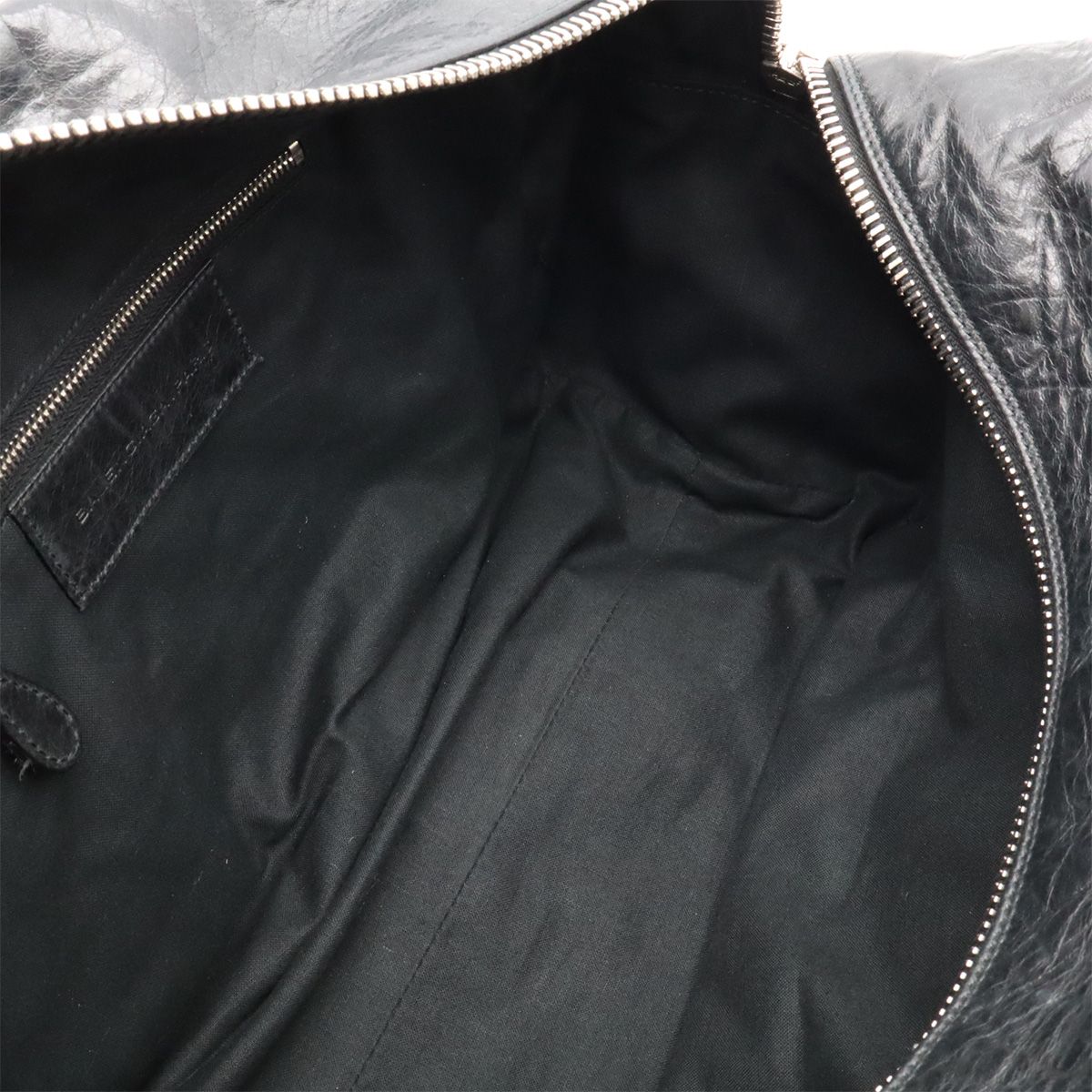 Balenciaga the Matelasse Mini Boston Bag Leather Black Silver Mirror Missing — view 8