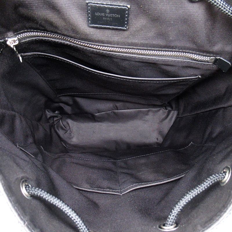 Louis Vuitton Christopher MM Damier Graphite Backpack Black — view 7