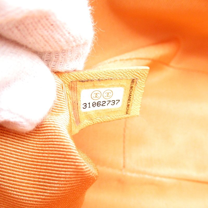 Chanel 19 Flap Chain Shoulder Bag Lambskin Orange — view 8