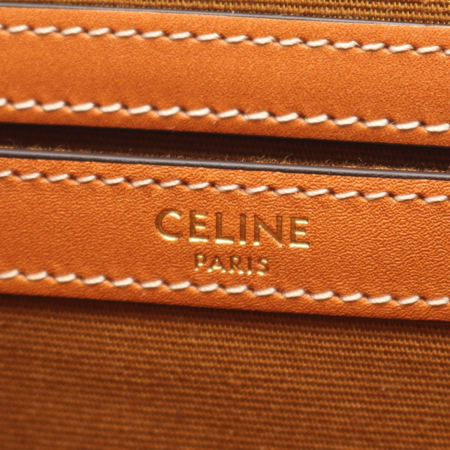 Celine Tote Bag Small Square Cabas Triomphe Leather 2-Way Shoulder — view 4