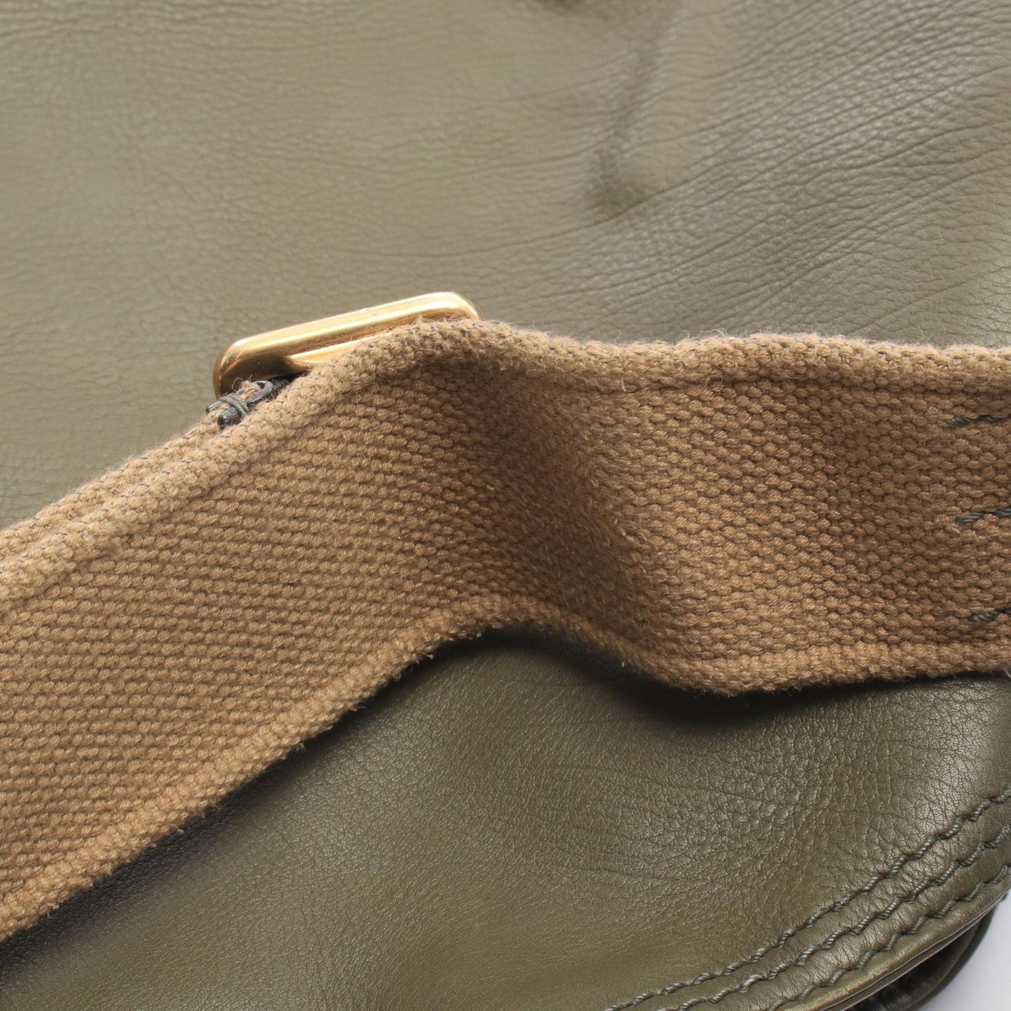 Dior Shoulder Bag Lattice Messenger Green Leather — view 8